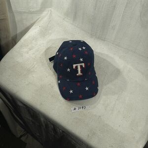 Texas Rangers 47 Brand Mens Navy Adjustable  Cap with Red and White Star Design